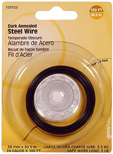 Hillman Steel Wire 100' 24 Ga 2 Lb Carded