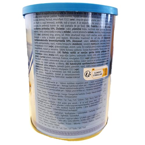 Feiny Biscuits Wafer Sticks Vanilla Waffelröllchen Mit Einer Cremefüllung mit Vanillegeschmack Vorteilspackung 4 x 400g