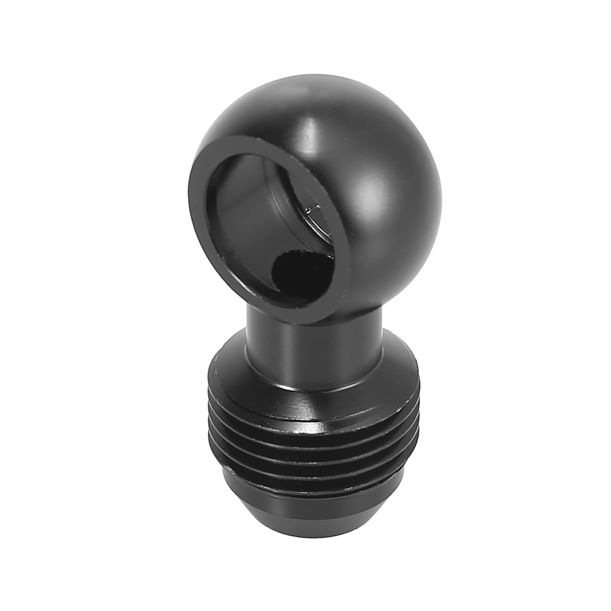X AUTOHAUX 2pcs Fuel Banjo Fittings Adapter - 14mm To 6AN Male Flare, 9/16-18 Thread, Black