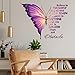 STNRST-IN Large Inspirational Butterfly Wall Decals Stickers, Motivational Saying Positive Peel and Stick Wall Art Decals for Women Girls Bedroom Living Room Office (Colorful)