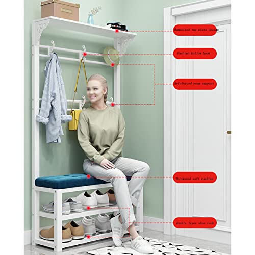 Banc de rangement chaussures à 2 niveaux pour optimiser les petits espaces - 6