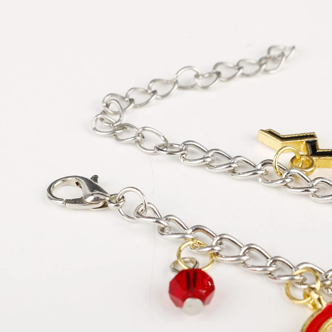 Silver Toned Harry Potter Heroes Charm Multicolor Bracelet