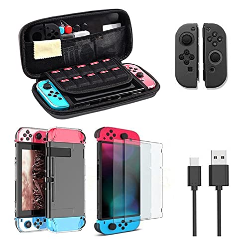 BALLSHOP Spielekonsolentasche für Switch Tasche Kunststoff Leicht Zu Transportieren Inklusive Kofferbox Kabelzubehör Spielekonsolen-Schutzhülle kompatibel Mit Switch Tasche Cover