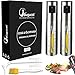 Bugucat Pulverizador Aceite, Spray Aceite Cocina para Freidora de Aire 120ML Aceitera y Vinagre Vaporizador Aceitera, Premium Acero Inoxidable Botella para Cocinar, Ensalada,Hornear Pan,BBQ