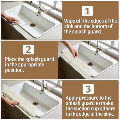 30% Off Silicone Sink Splash Guard with Strong Suction - Image 2