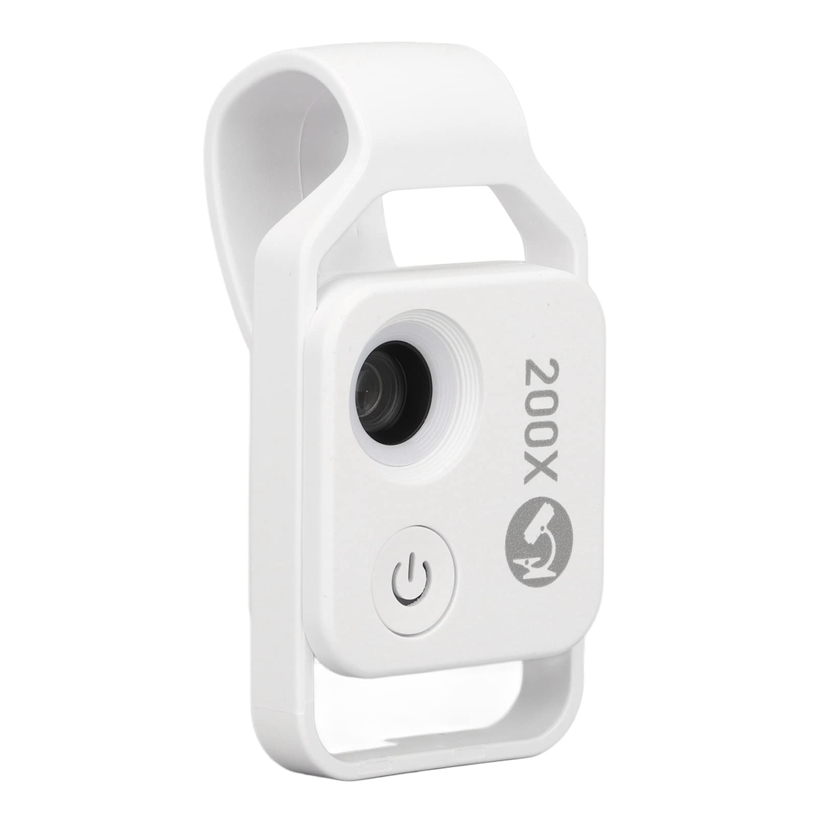 Cuifati 200X Teléfono Mini Microscopio, Clip-On con Luz LED (White)