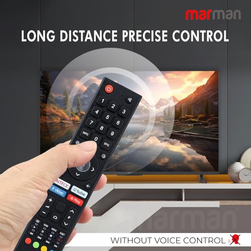 Image of marman Compatible with Nokia Smart Tv Remote Control Suitable for Models 32HDADNVVEE 40FHDADNVVEE 43FHDADNVVEE 43UHDADNVVGE 50UHDADNVVGE 55UHDADNVVGE Non Voice Command with Streaming Apps