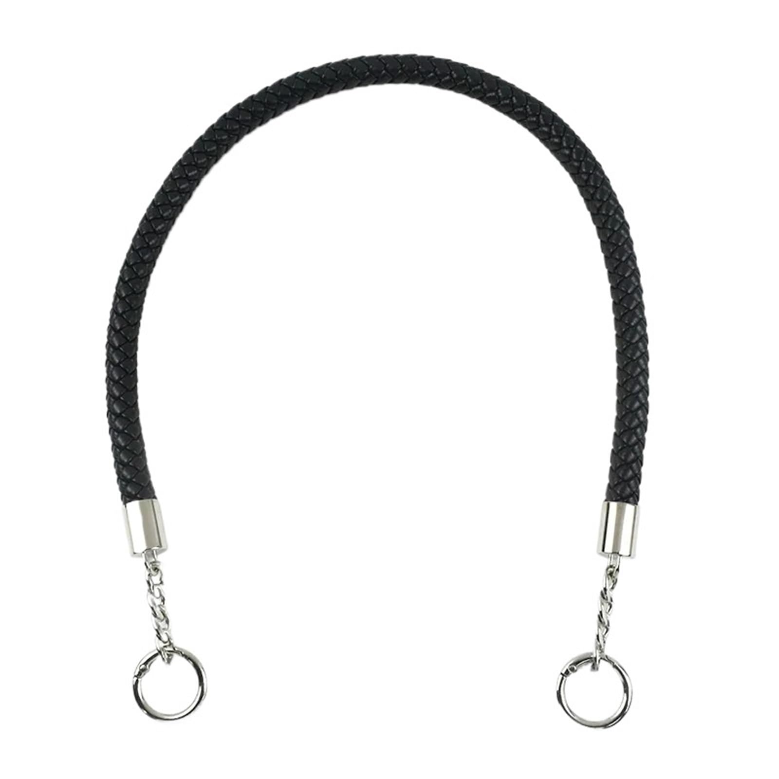 Asas de bolso de cuero PU para solucionar tiras rotas con este pack negro de 50cm