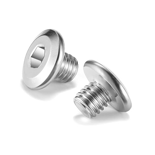 Miniatura 29 de Tornillos hexagonales de cabeza plana M8 x 0.984 in, acero inoxidable 304 18-8, rosca completa (con llave hexagonal)
