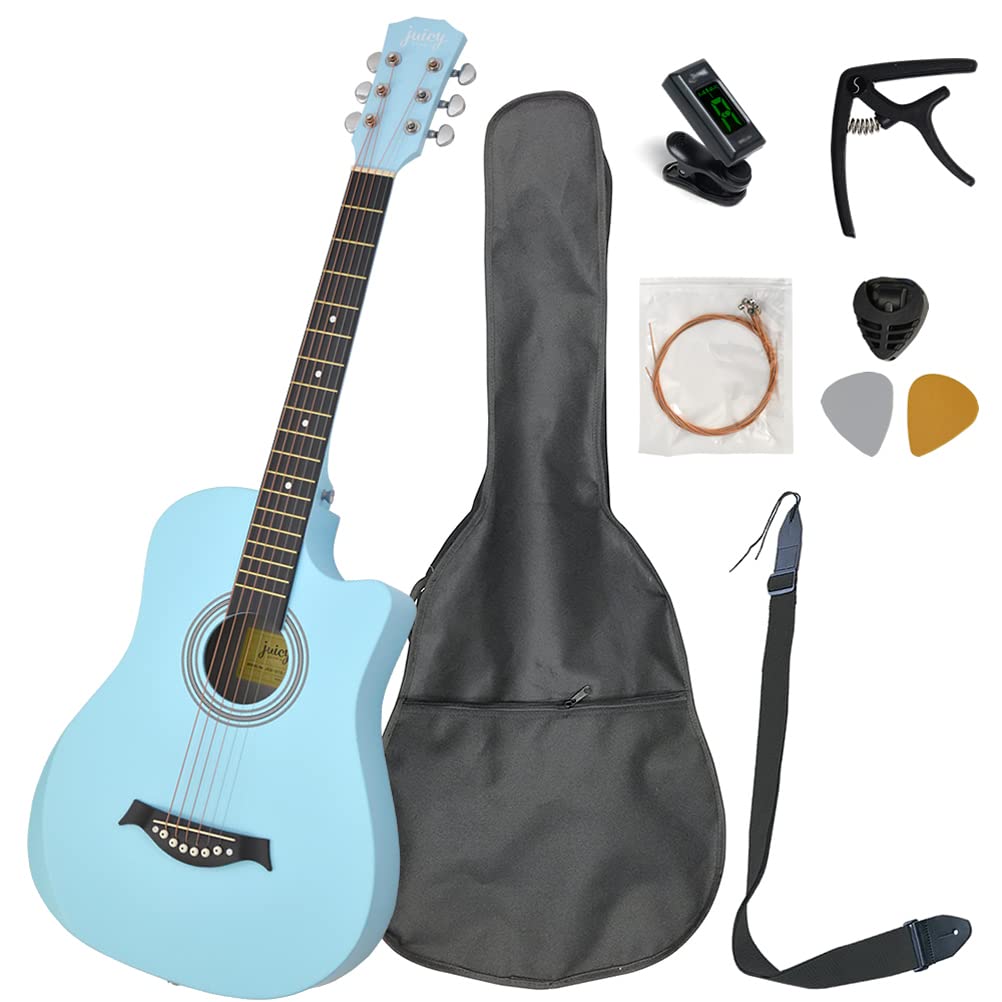 Amazon.co.jp: Juicy Guitars JCG-01S/UBL Acoustic Guitar Beginner 