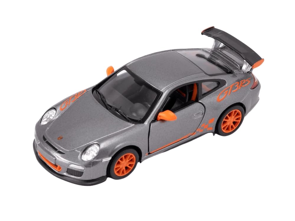Easy Toys Model Car Compatible with Porsche 911 GT3. Scale Toy Car with Opening Doors. Car modeling. (997 Grey)