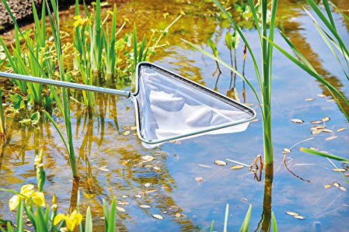 Oase Algenkescher extra fein dreieckig - Kescher, Teichzubehör, Teichkescher, Teichreinigung, Entfernung von Laub, Teichlinsen oder Algen