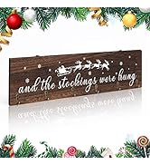 Christmas Stocking Holder, The Stocking were Hung Wood Hanging Sign, Stocking Holder for Wall, Xm...