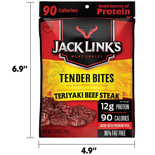 Jack Link's Beef Steak Tender Bites, Teriyaki, 1.25 Ounce (Pack of 10) - image 7