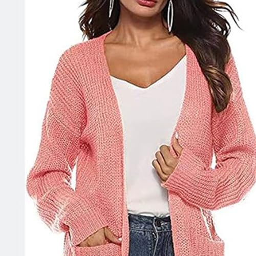 Womens Mesh Long Knee Length Cardigans Cable Knitted Open Front Outerwear Solid Color Sweater Coat with Pockets2