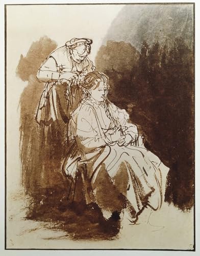 Toile Rembrandt Jeune Femme à Sa Toilette Créez une Ambiance Élégante dans Votre Cabinet