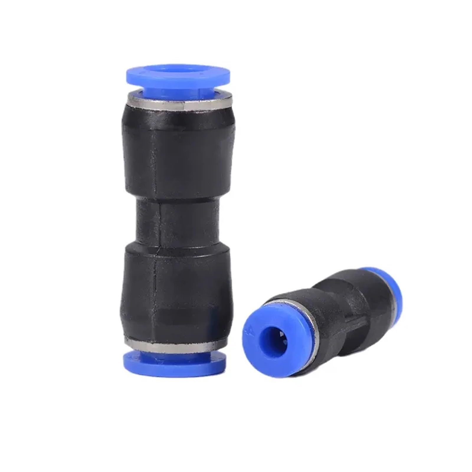 TaoHHU Conectores neumáticos de plástico PU PG de 4 mm, 6 mm a 8 mm y 10 mm for manguera de aire y agua, conectores rápidos rectos de gas.(PU-8,1000Pcs)