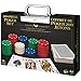 Spin Master Games Professional Texas Hold ‘Em Poker Set, Classic Game with 200 Dual-Toned Chips and Cards in an Aluminum Case