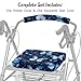 LedBack Blue Butterfly Leaves Walker Accessories Rollator Seat and Back Rest Covers Rollator Accessories Walker Cover Protective Cover, Easy to Install