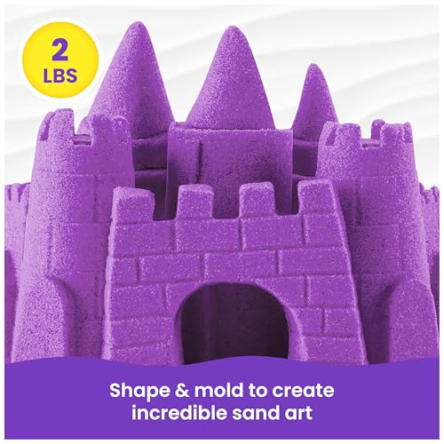 Kinetic Sand 907 g magischer Sand lila im wiederverschließbaren Beutel - für kreatives Indoor-Sandspiel, Hergestellt in Schweden, für Kinder ab 3 Jahren