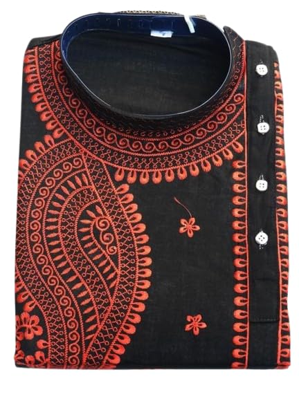 Chandana Saree House Classic Cotton Work Solid Men Kurta Panjabi| Traditional, Ethnic, Comfortable, Breathable, Lightweight, Skin Friendly|SL_242-image-17