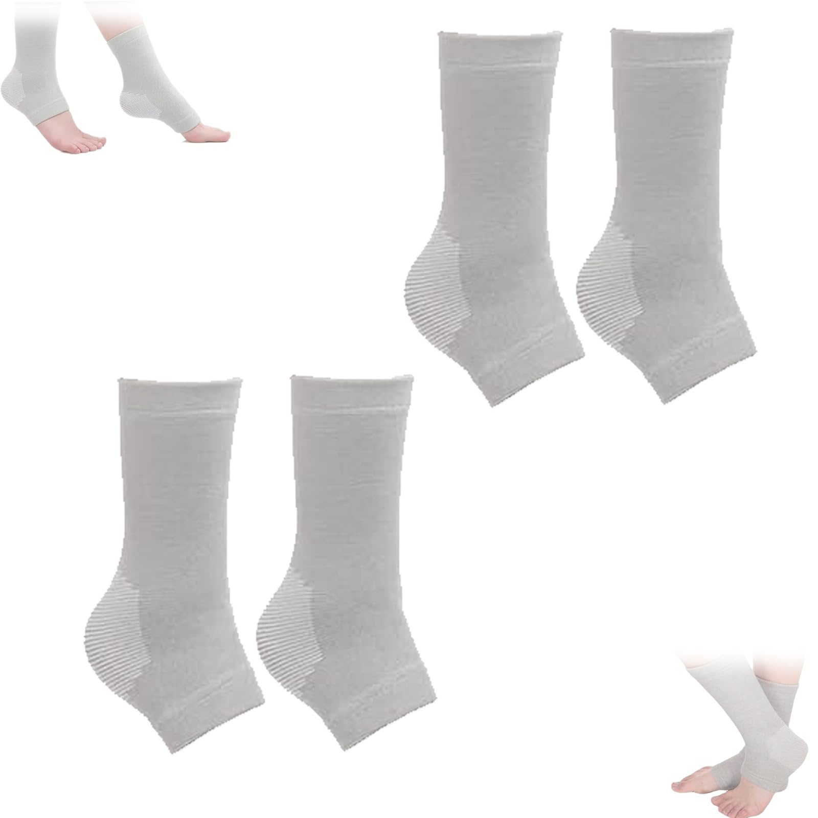 JXBKJXBK Onecompression Bamboo Foot Sleeves, Compression Bamboo Socks, Bamboo Foot Sleeves, Ankle Compression Sleeve