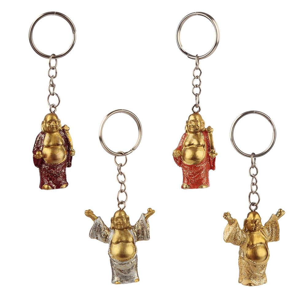 That's Crackers! Lucky Buddha Keyring with Glitter | Single | Mini Gift | Cracker Filler