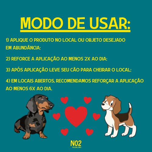 Educador Pet Cães 120 ml NO2PROBLEMS Adestrador Spray Atrativo Produto Petshop Super Eficaz