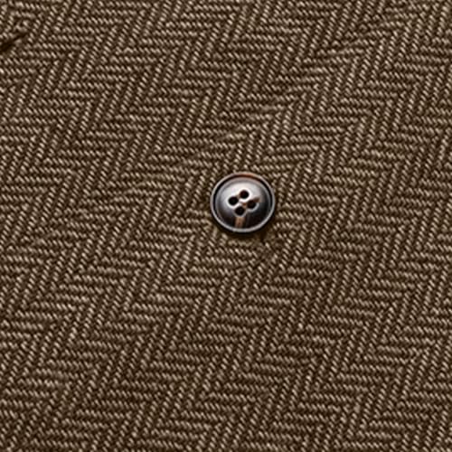 Mens Retro Suit Vest Waistcoat Tweed V Neck Herringbone Suit Vest Wool Blend Casual Prom Waistcoat Dressy3