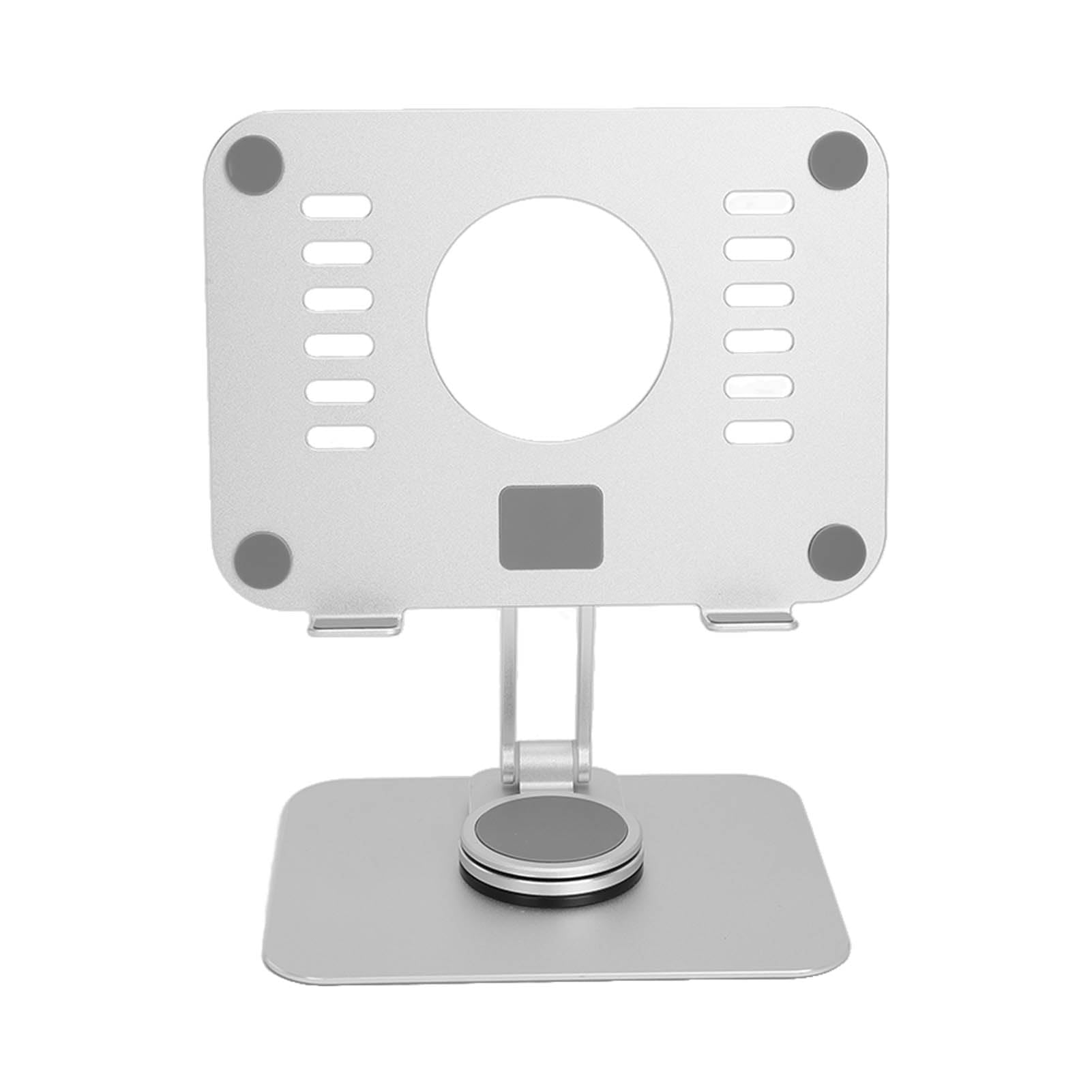 Supporto per tablet Altezza regolabile Fori di respirazione in silicone antiscivolo Supporto per telefono in lega di alluminio per scrivania da ufficio compatibile con dispositivi