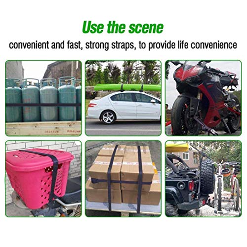Image of Toriox Portable Ratchet Strap Bike Tension Rope Luggage Transport Lashing Tow Truck Car Cargo Motorcycle Tie Down Belt Strong 500 Kg Load Cap / 1500 Kg Break Strength Capacity (Multi Color)