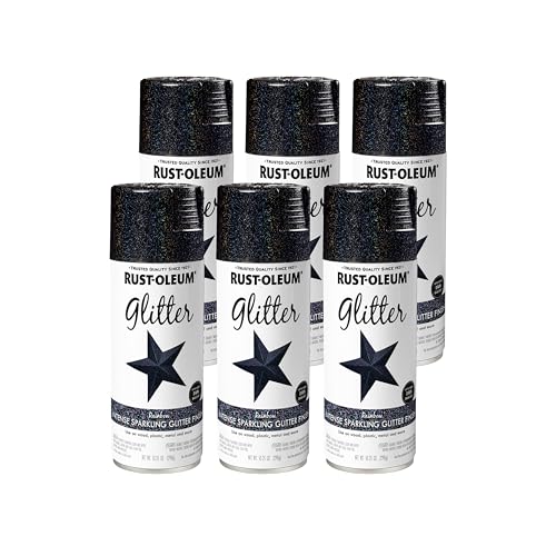 Image of Rust-Oleum 398582-6PK Specialty Glitter Spray Paint, 10.25 Oz, Rainbow, 6 Pack