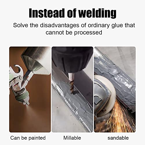 Cola de fundição Cola de reparação de metal Aço inoxidável Cobre Alumínio Furo Cola de reparação de