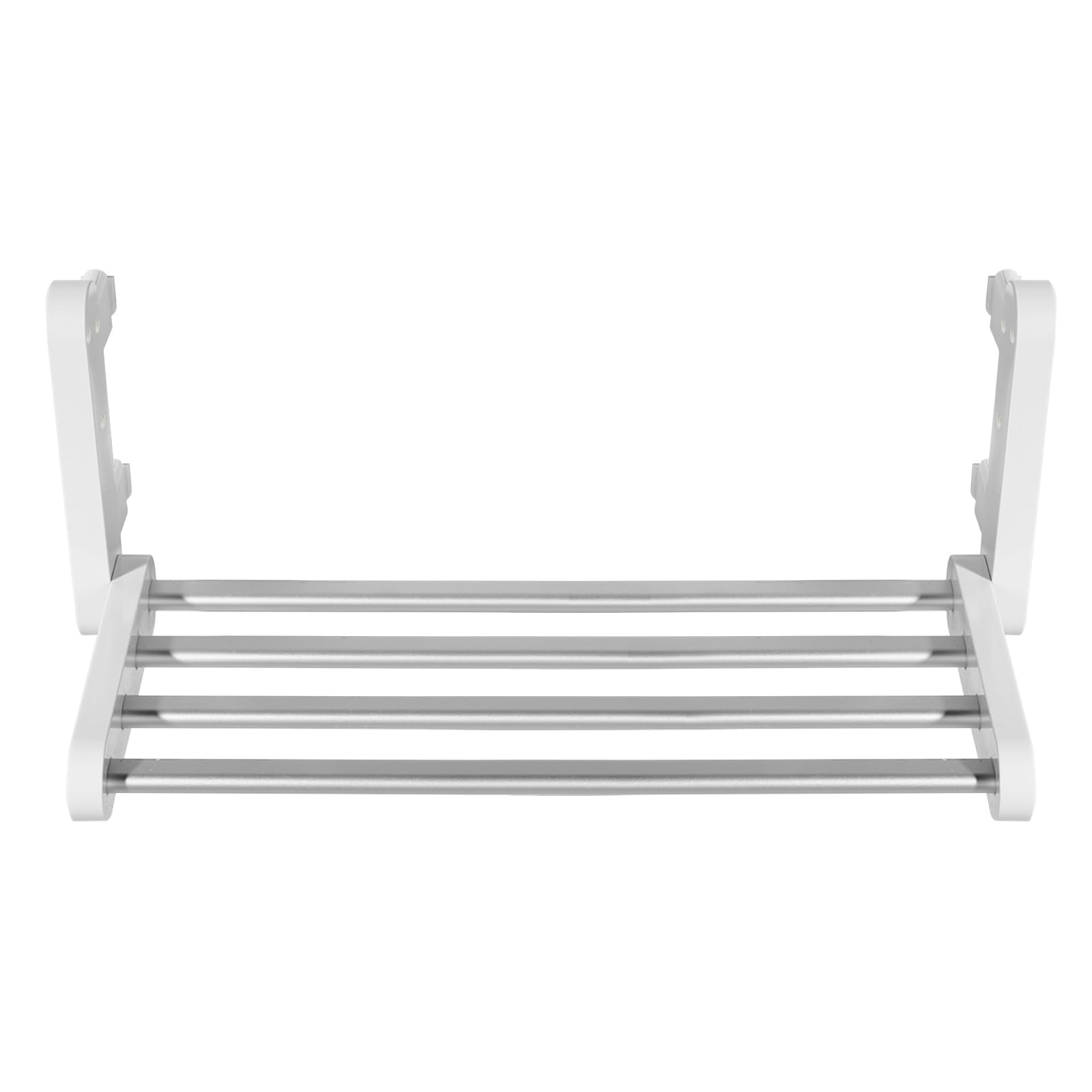 Elektrischer Handtuchhalter 55°C Thermostat 36W Heizkörper Wandmontage Handtuchwärmer 90° Faltbar und 8H Timer 55 * 11 * 21cm Klein Bad Handtuchtrockner Weiß Handtuchheizkörper