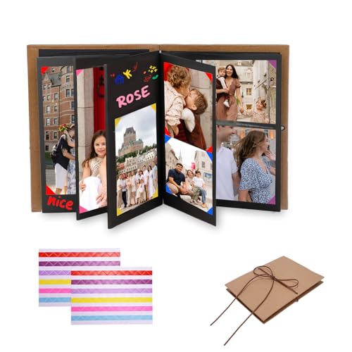 Fotoalbum zum Selbstgestalten 6 inch, Fotoalbum Klein, DIY Scrapbook Fotobuch als Abschluss Geschenk, Geburtstagsgeschenk oder Hochzeitstagsgeschenk (34 Seiten, 21 x 15 cm) Fotoalbum zum Selbstgestalten 6 inch, Fotoalbum Klein, DIY Scrapbook Fotobuch als Abschluss Geschenk, Geburtstagsgeschenk oder Hochzeitstagsgeschenk (34 Seiten, 21 x 15 cm)