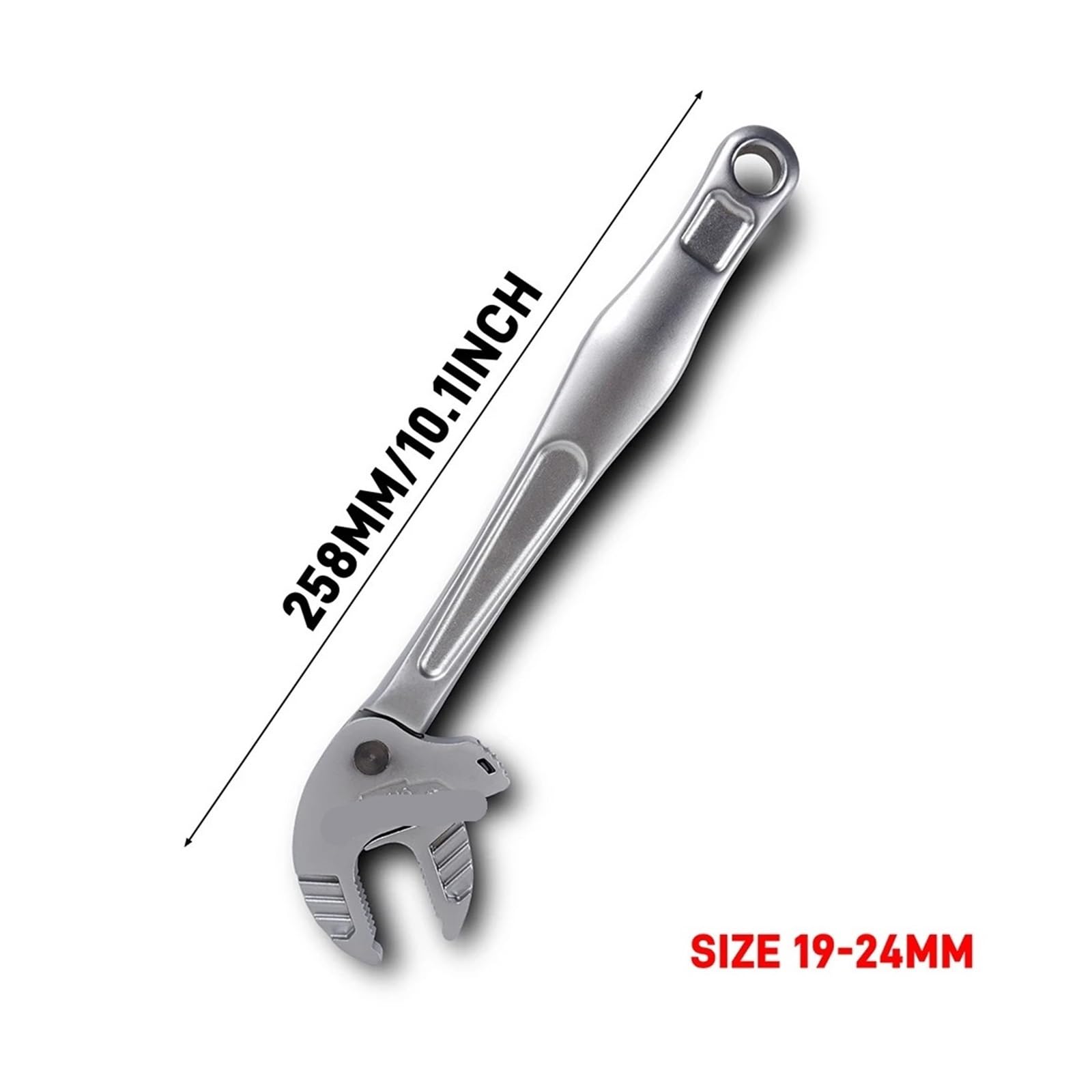 Pinza a Pappagallo Chiave a granchio regolabile for impieghi gravosi for l'apertura delle ganasce di automobili e condutture, chiave a cricchetto autoregolante(19-24MM)