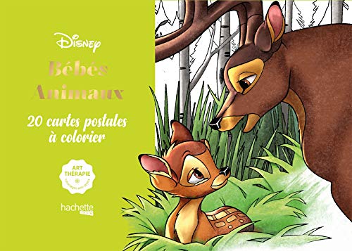Cartes à colorier Disney Bébés animaux: 20 cartes postales à colorier