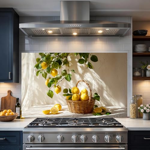 Image of Lemon Tree Basket Kitchen Backsplash Peel and Stick, 30x16 in