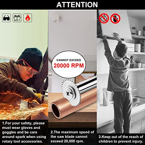 LitKiwi 1/4-Inch Hex Shank Rotary Drill Saw(with 5PCS Blades),HSS Saw Disc Wheel Cutting Blades for Drills Rotary Tools - Image 6