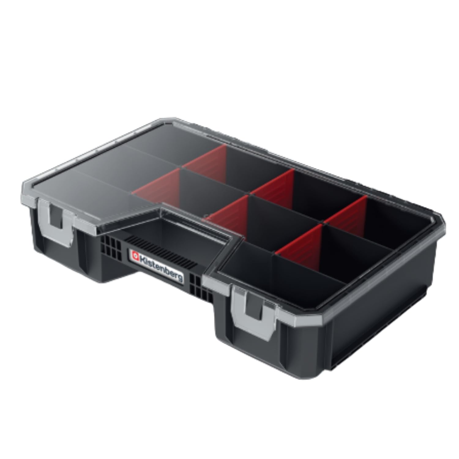 B2C Modular Storage Tool Box On Wheels Large Mobile Tray Compartment Stackable Lockable Portable Workshop Garage Equipment Organizer (Compartment Case)