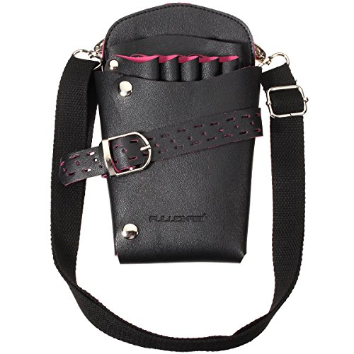 Hair Tool Pouch LuckyFine Professional Multifunction Pockets Rivet Hair Scissor Holder for Haircutting Scissors/Shears Clippers, Styling Combs and other Salon Tools