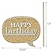 Big Dot of Happiness Adult Happy Birthday - Gold Party Photo Booth Props Kit 20 Count