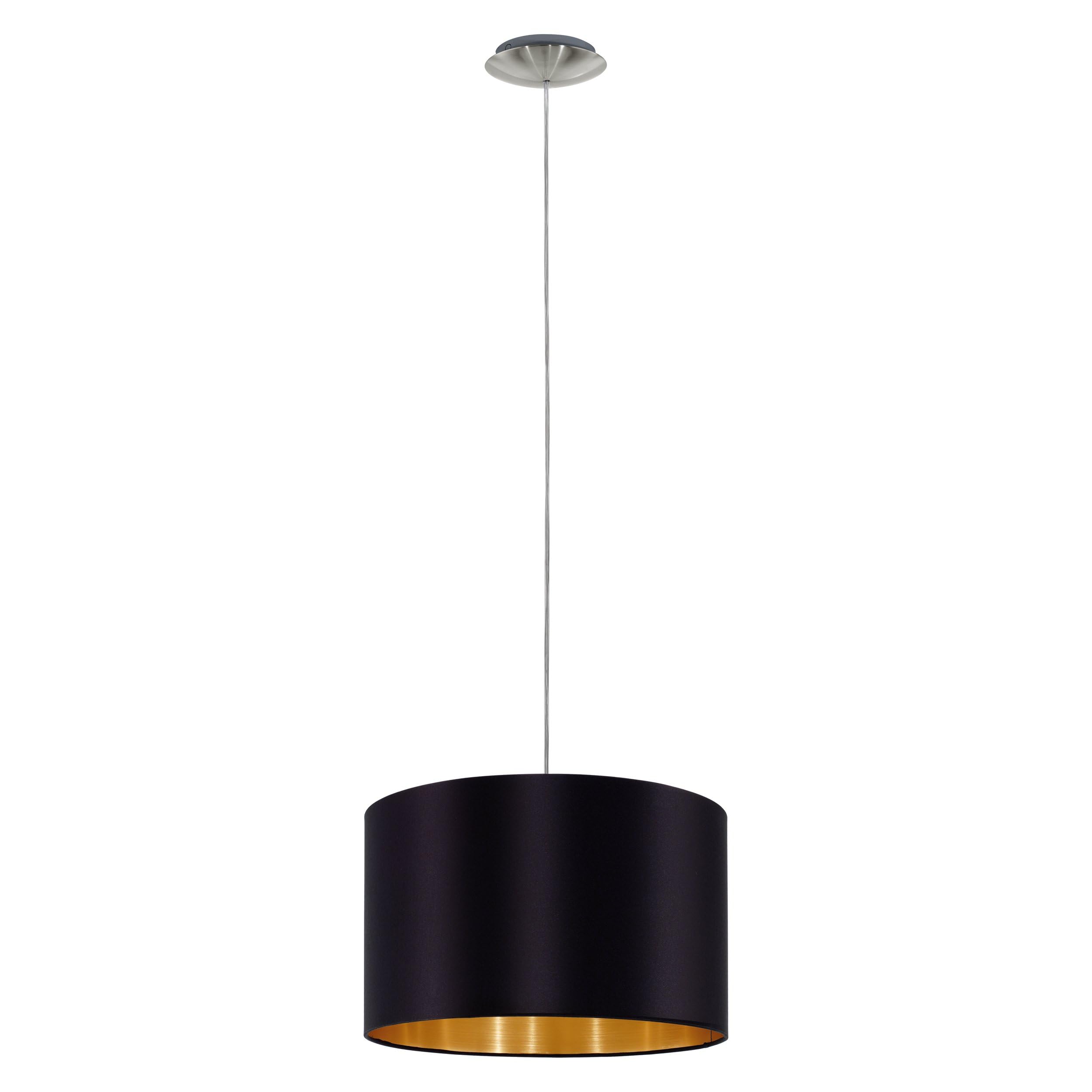 Eglo Lecio Fabric Hanging Light, 1-Bulb