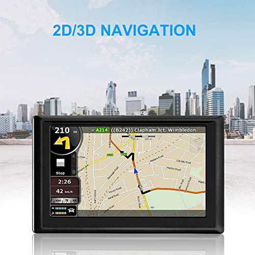 NETVIP GPS Navigation System for Vhicles 5 inch HD Touch Screen, GPS Navigator Voice Traffic Warning Speed Limit Reminder, GPS Navigation System with 8GB Large Storage, Lifetime Maps Update for Free
