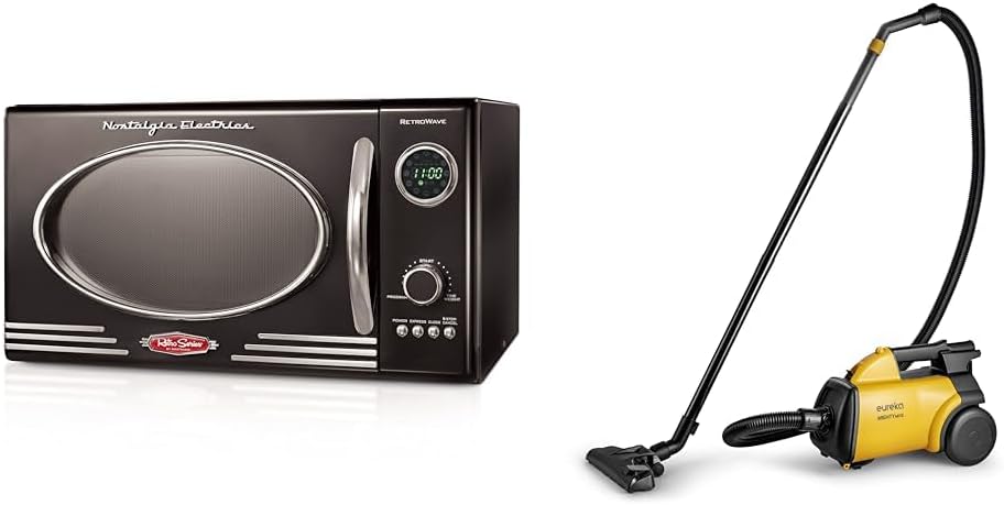Nostalgia Horno microondas retro para encimera, grande de 800 W, 0.9 pies cĂşbicos y limpiador de bote Eureka 3670M, aspiradora ligera y potente para Nostalgia Horno microondas retro para encimera, grande de 800 W, 0.9 pies cĂşbicos y limpiador de bote Eureka 3670M, aspiradora ligera y potente para