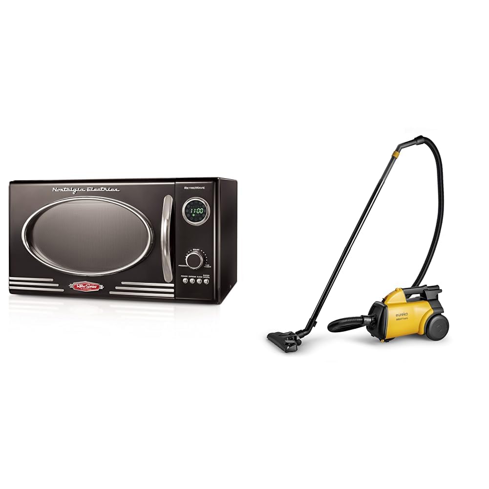 Nostalgia Retro Countertop Microwave Oven - Large 800-Watt - 0 9 cu ft Eureka 3670M Canister Cleaner Lightweight