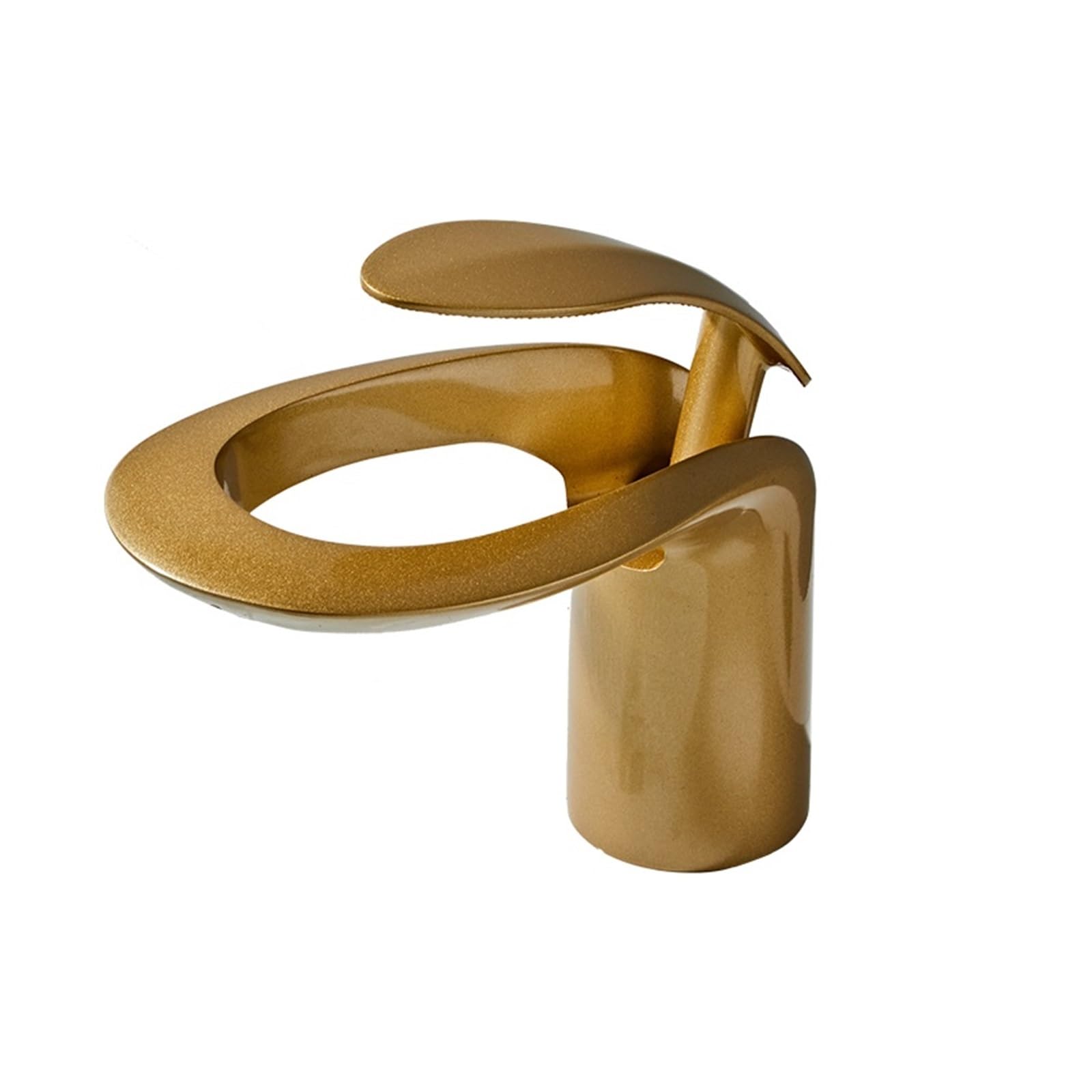 Robinet cascade en laiton massif au design évidé créatif pour vasque de salle de bain design