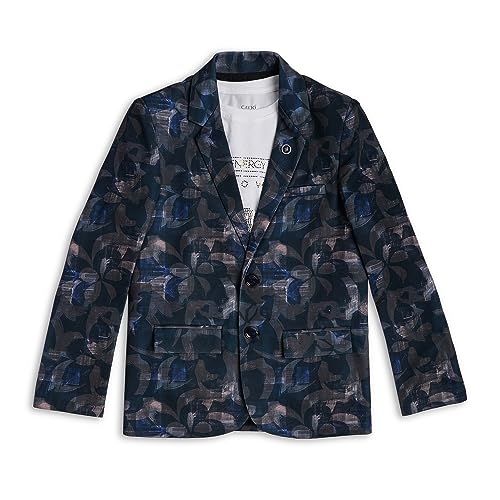 Image of CAVIO Boys Printed Blazer and T-Shirt
