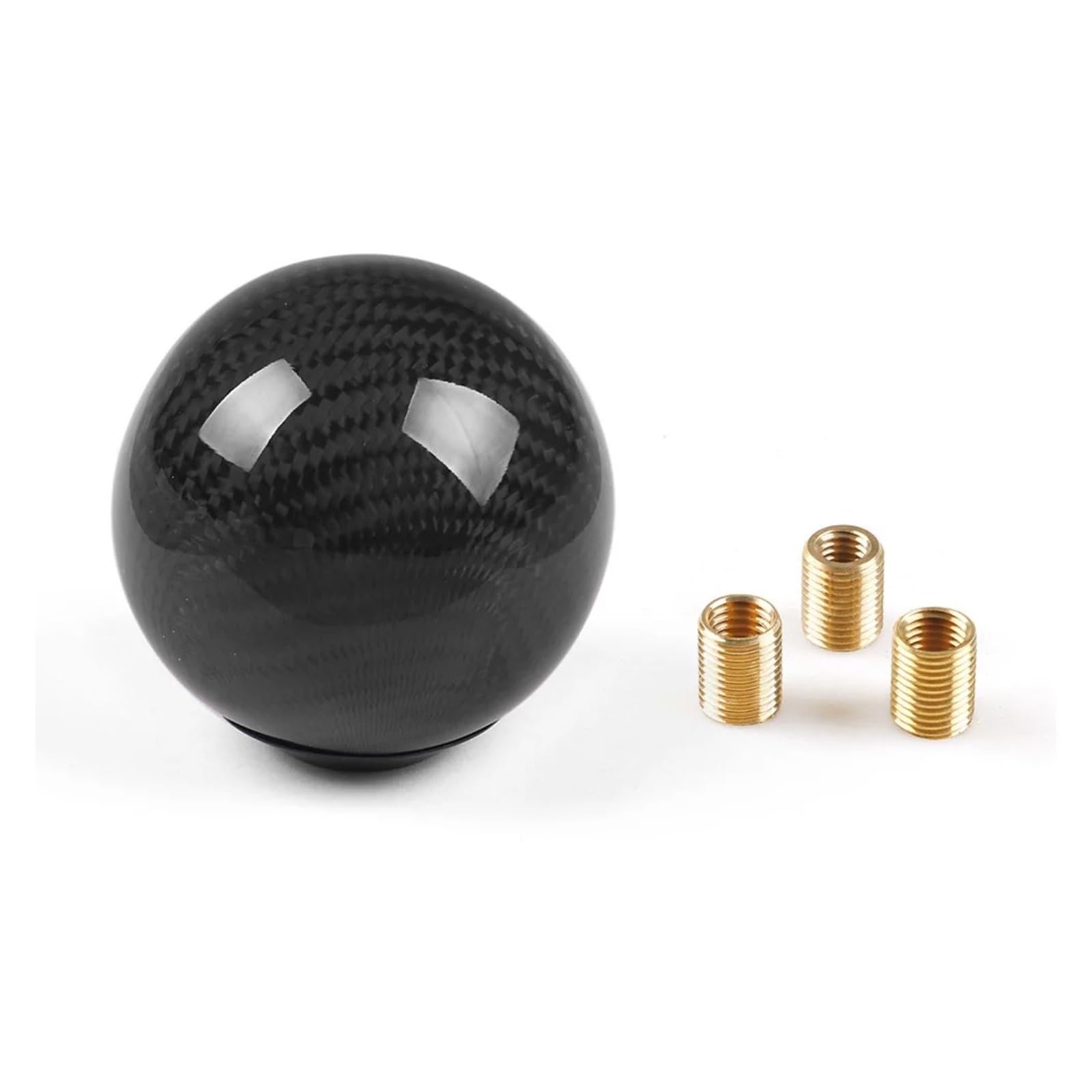 Sauanmnktp Ball Shape Black Gearshift Knob For 5/6 Speed Gear Shift Knob Round Ball Shape Manual Transmission Shifter Lever