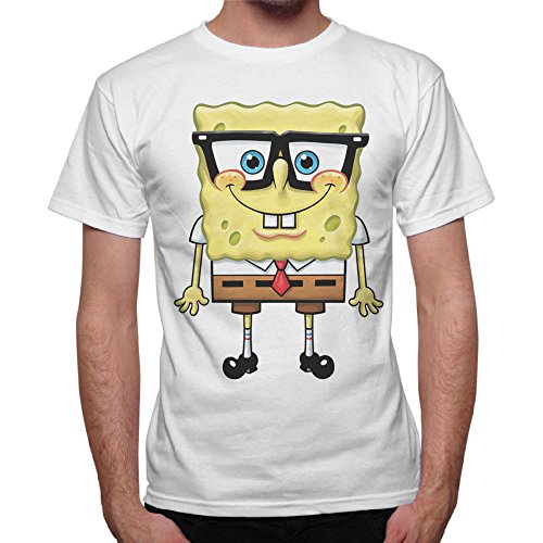 thedifferent Camiseta de hombre de Bob Esponja - Blanco blanco XXL Cover